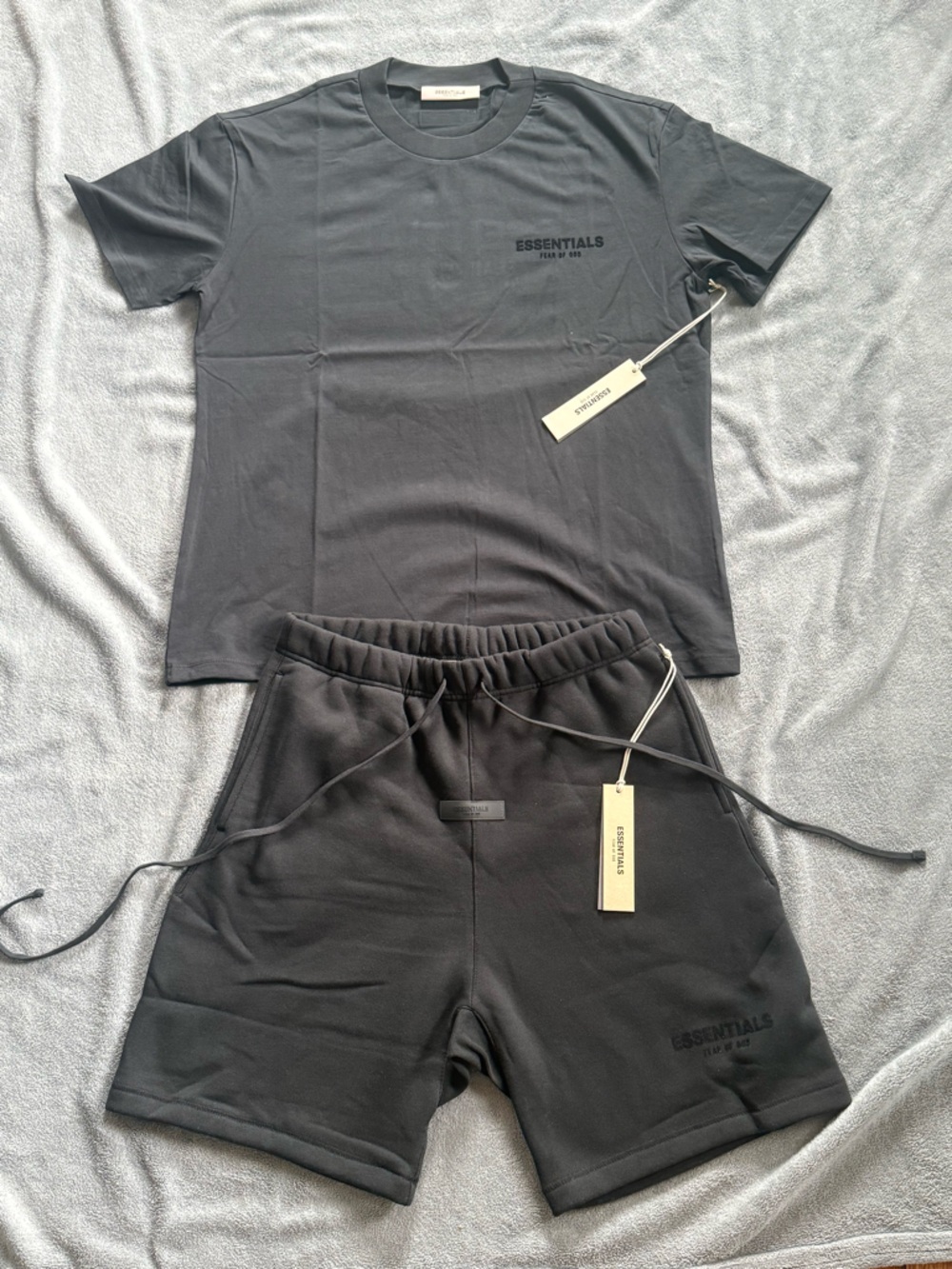 Essentials Black Tee and Jogger Set